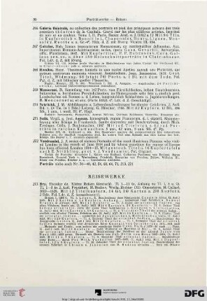 Reisewerke (Nr. 273-301)