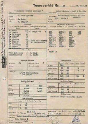 Tagesbericht Nr. 14 vom 06.06.1965