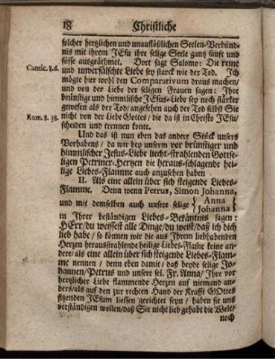 II. Als eine allein über sich steigende Liebes-Flamme