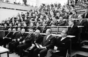 Freiburg: Einweihungsfeier der HNO-Augenklinik Freiburg, Auditorium im Hörsaal
