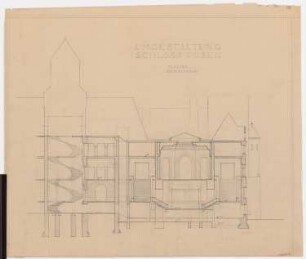 Schloss Posen, Posen Umbau: Schnitt 1:100