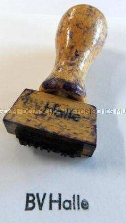 Stempel "BV Halle"