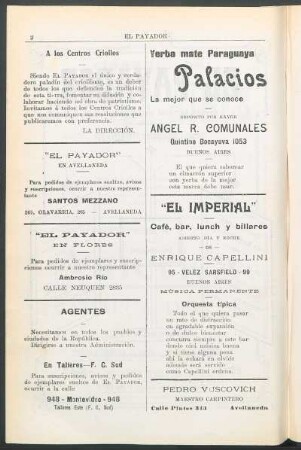 A los centros criollos