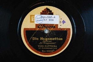 Die Hugenotten : "Ihr Wangenpaar" / (Meyerbeer)