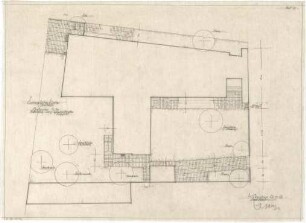 Gsaenger, Gustav; München, Ettalstr. 3; Gethsemane Kirche, Pfarrhaus - Gartenplan (Lageplan)
