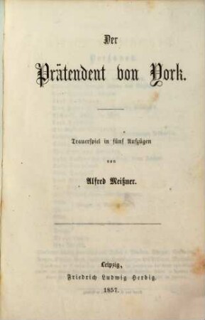 Dramatische Werke von Alfred Meißner, 3