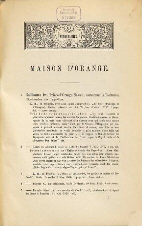 Catalogues, 7
