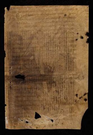 aus dem vorderen Spiegel lose: Brevier-Fragment, 12. Jh.