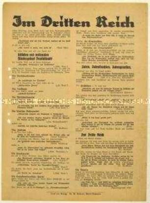 Flugblatt gegen die NSDAP anlässlich der Reichstagswahl 1930