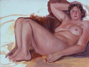 Liegender Akt nach zwei Modellen (unvollendet)