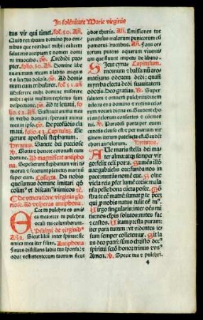 De veneratione virginis gloriose.