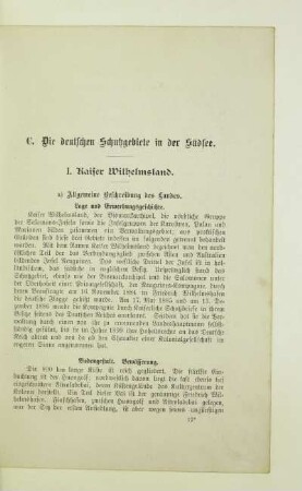 I. Kaiser Wilhelmsland