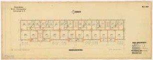 Wohnhausbebauung Orberstraße 3 - 7, Berlin-Wilmersdorf: Orberstraße 5 - 7: Grundriss Obergeschoss 1:100