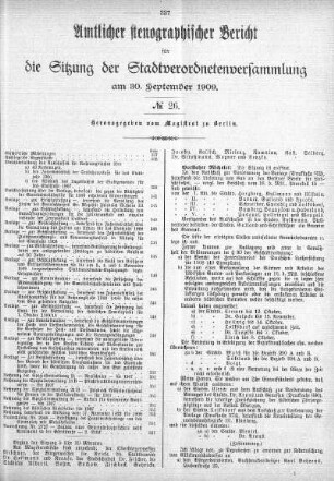No. 26, 30.09.1909