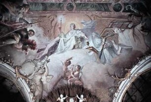 Sapientia divina, Fides, Sankt Georg, Sankt Emmeram und Sankt Wolfgang