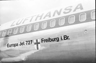 Echterdingen: Name: Freiburg i. Br. am Flugzeug