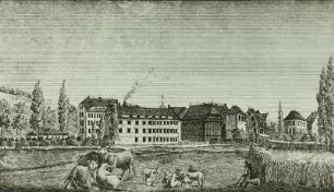 Kattundruckerei Pfaff und Sohn : Kattundruckerei Pfaff u. Sohn, Chemnitz, um 1840