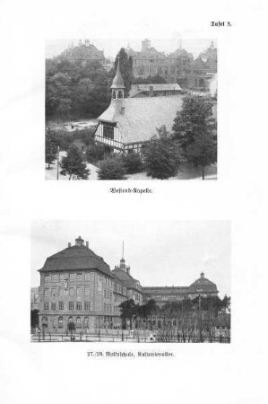 Westend-Kapelle ; 27./28. Volksschule, Kastanienallee