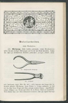 Metallarbeiten.