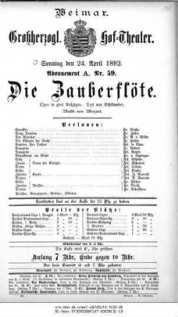 Die Zauberflöte