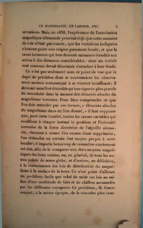 Magnetisme terrestre : Considerations préliminaire