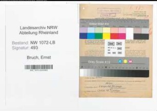 Entnazifizierung Ernst Vom Bruch , geb. 20.06.1901 (Landarbeiter)