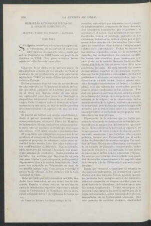 Memorias autobiográficas (inéditas) de don Ignacio Domeyko - segunda parte del tomo IV