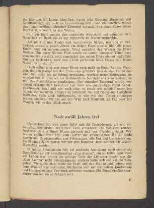 Nach zwölf Jahren frei