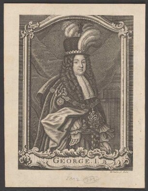 Porträt Georg I., König von Großbritannien (1660-1727)
