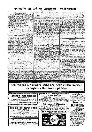 Beilage zu Nr. 239