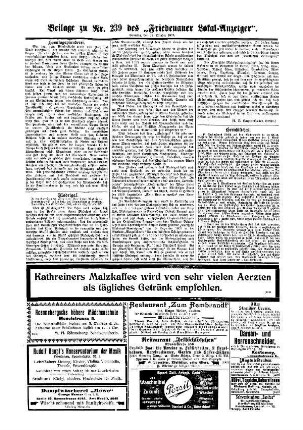 Beilage zu Nr. 239