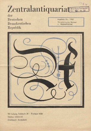 Nr. 1145: Illustrierte Bücher u. Kinderbücher