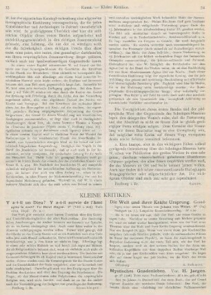33-38 Kleine Kritiken