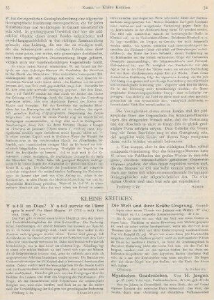 33-38 Kleine Kritiken