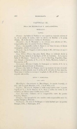 Capítulo III. Isla de Mindanao y adyacentes