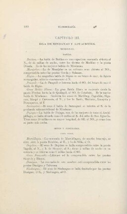 Capítulo III. Isla de Mindanao y adyacentes