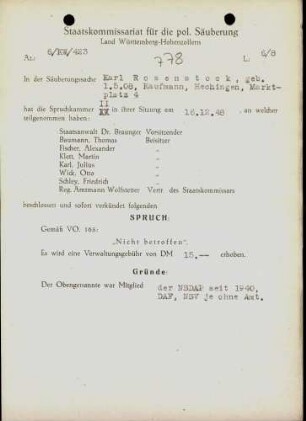 Rosenstock, Karl