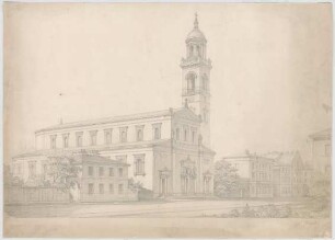 Thiersch, August ; München, Gabelsbergerstr.; Ev. Kirche St. Markus - Perspektive