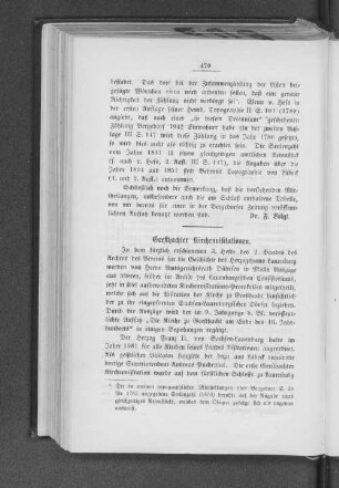 Geesthachter Kirchenvisitationen.
