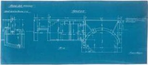 Studienarbeiten an der Städtischen Gewerbeschule Heilbronn: Neubau Seitz, Wohnhaus, Schnitt, 1:50