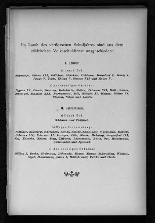 ausgeschiedene Lehrer/-innen
