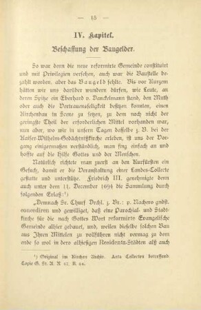 IV. Kapitel. Beschaffung der Baugelder