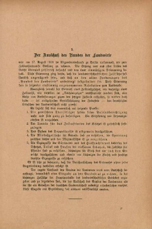 2. Der Ausschuß des Bundes der Landwirte