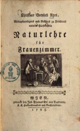 Naturlehre für Frauenzimmer
