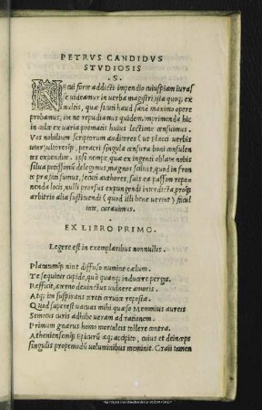 Petrus Candidus Studiosis