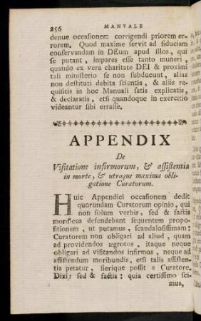 256-266, Huic Appendici occasionem ...