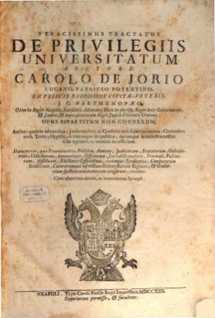 Tractatus de privilegiis universitatum