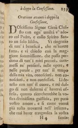 139-148, Oratione avanti o doppla Confessione; ...