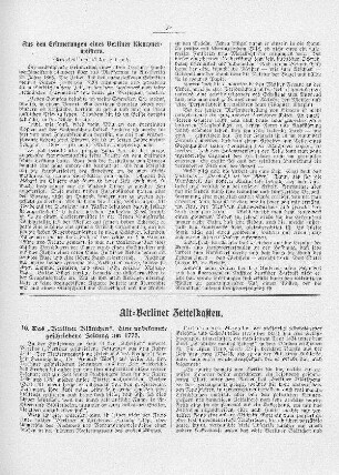 Alt-Berliner Zettelkasten