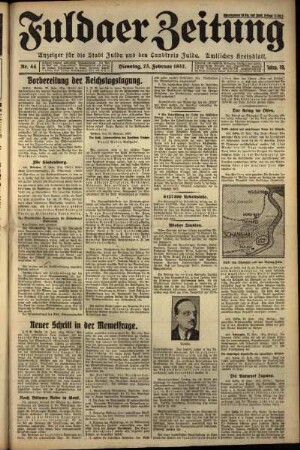 Ausgabe vom Dienstag, den 23. Februar 1932.
